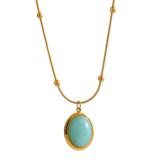 COLLIER PIERRE TURQUOISE
