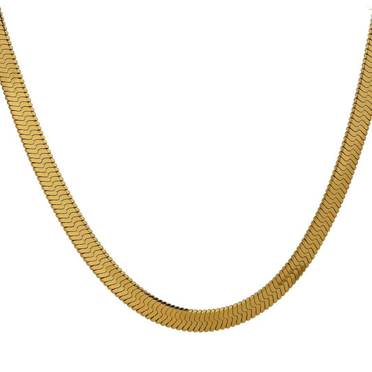 GOLD FLAT NECKLACE